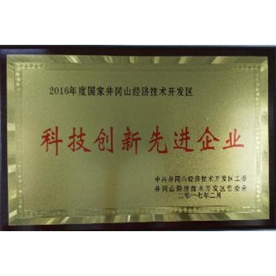 2016 national Jinggangshan economic and Technological Development Zone Science and technology innovation advanced enterprise