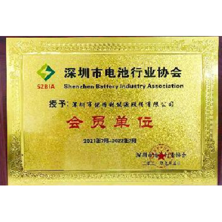 Member unit of Shenzhen Battery Industry Association